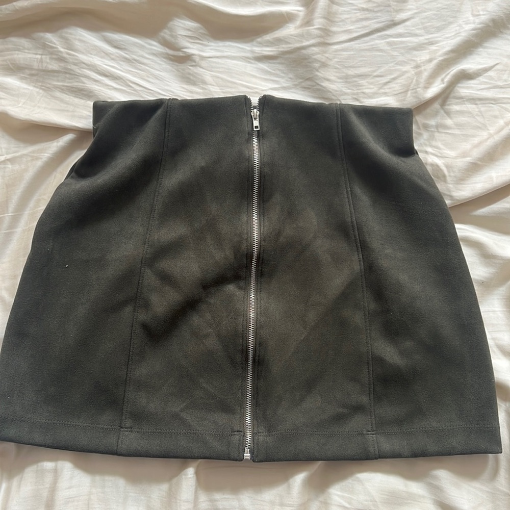 Fashion nova deep green / army green mini skirt